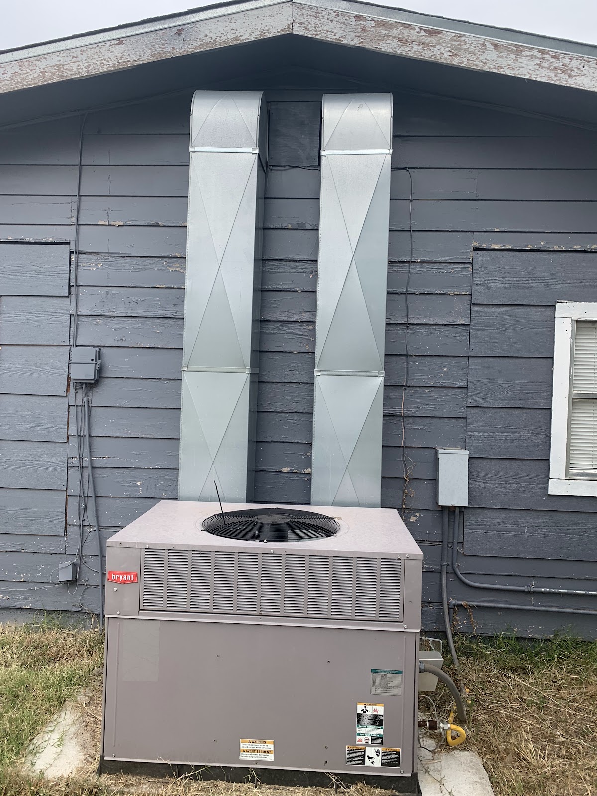 Bryant package unit installation