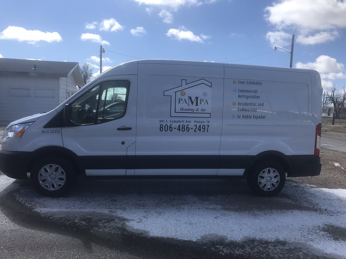 Pampa Heating and Air service van