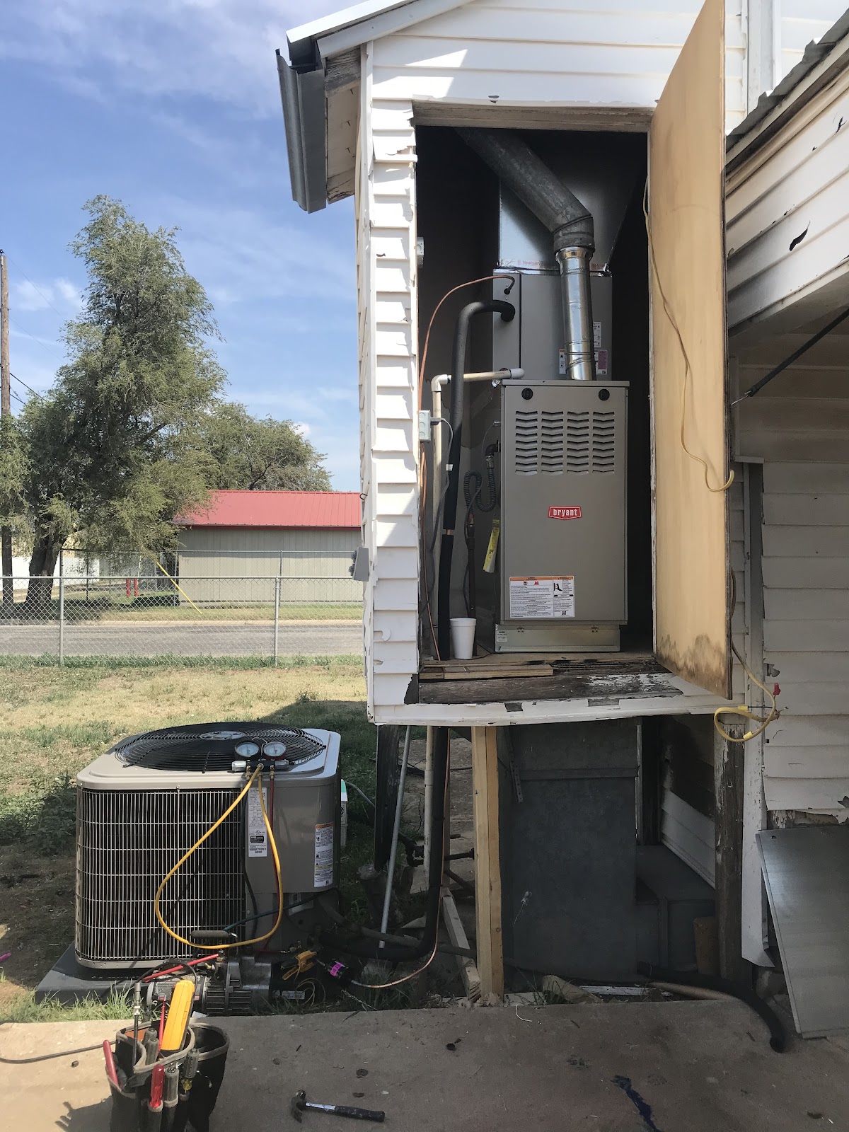 Bryant furnace installation